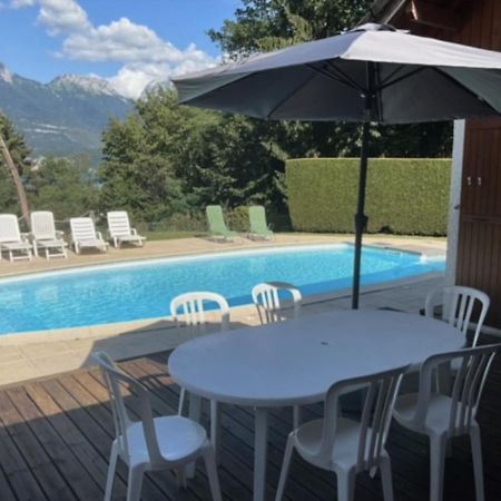 Villa Avec Piscine, Vue Lac Et Montagne Sévrier Exterior photo