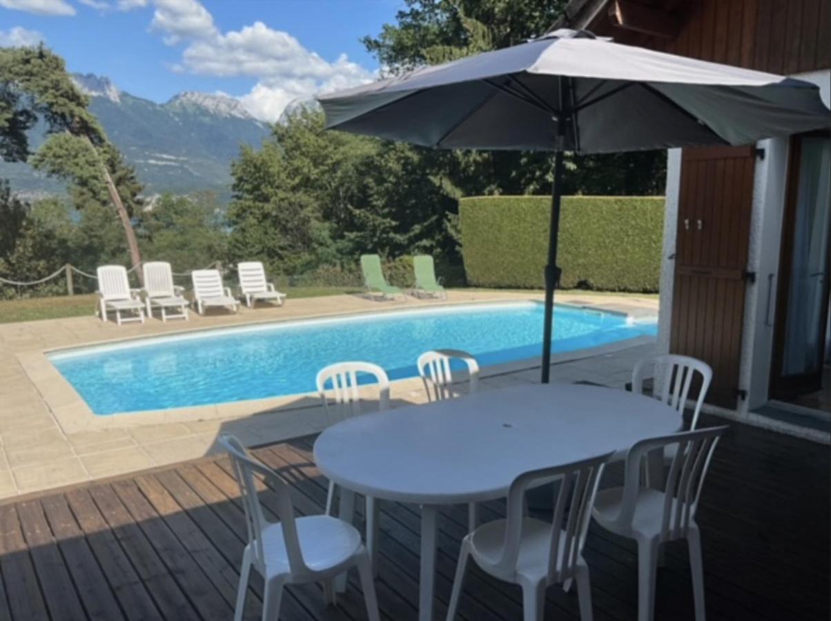 Villa Avec Piscine, Vue Lac Et Montagne Sévrier Exterior photo